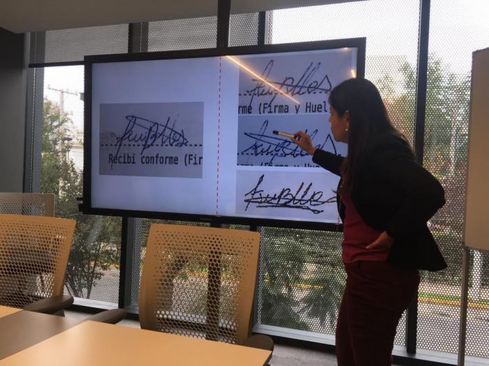 Curso cerrado de detección de firmas falsas