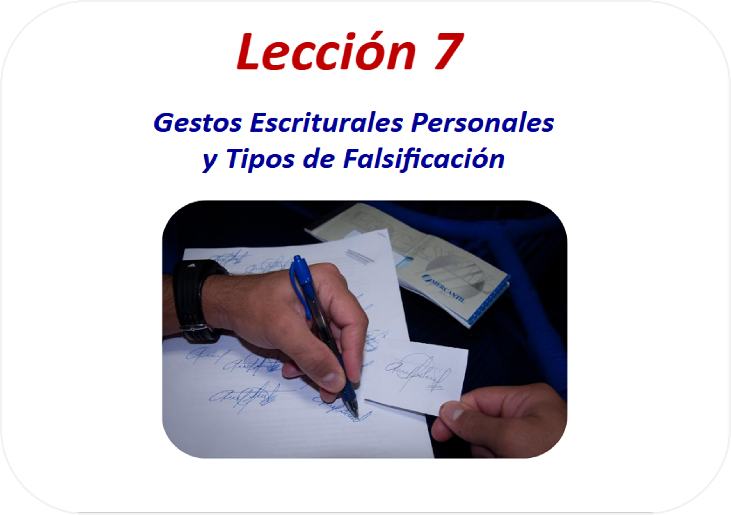 Lección 7